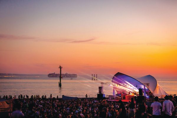 victorious festival Seaside Stage at Sunset
